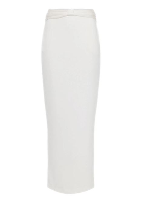 Crepe skirt with satin bow ELISABETTA FRANCHI | skirts | GO10151E2360